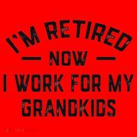 I’m Retired Now I Work For My Grandkids Santa Hat thumb 1