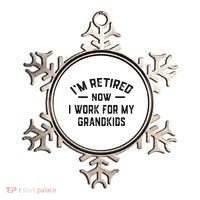 I’m Retired Now I Work For My Grandkids Ornament thumb 0