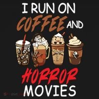 I Run On Coffee And Horror Movies Scary Blood Halloween Women's Hoodie thumb 2