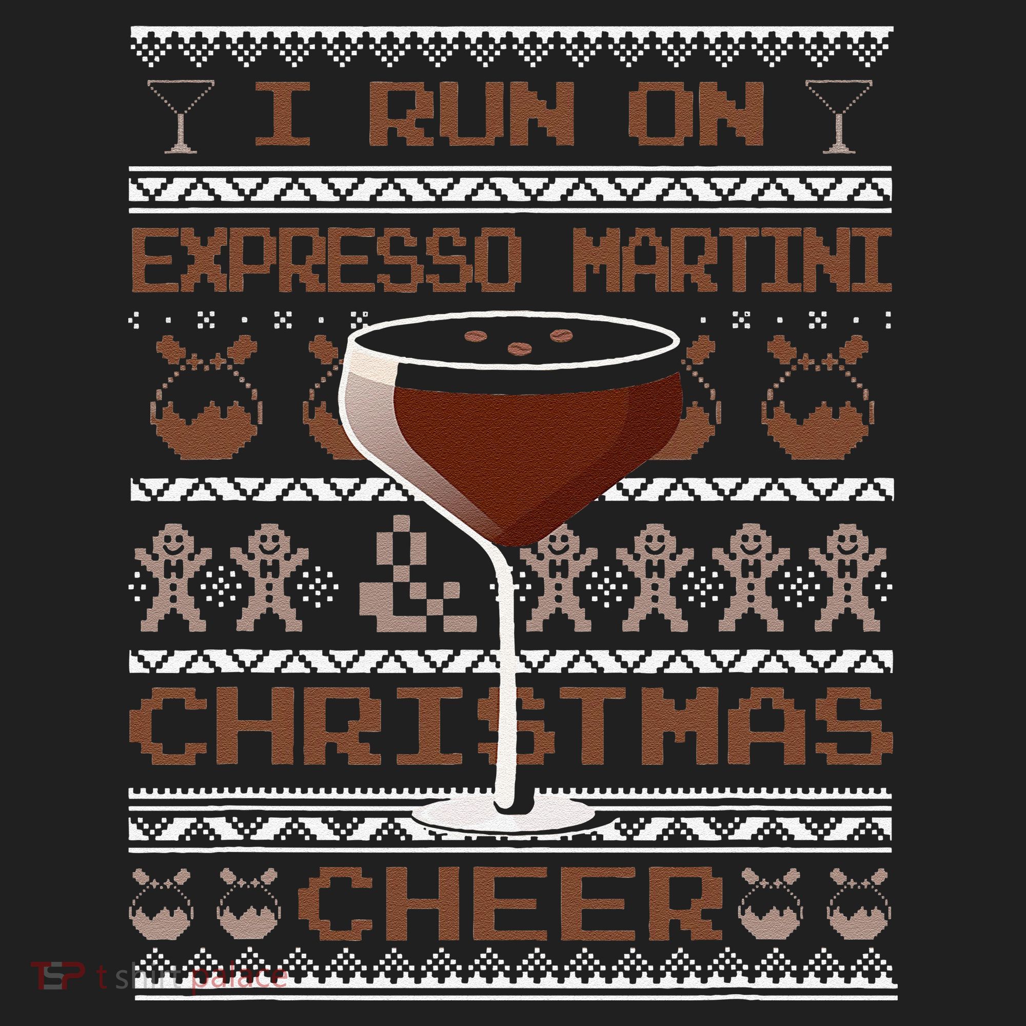 I Run On Espresso Martini And Christmas Cheer Ugly Sweater Beanie