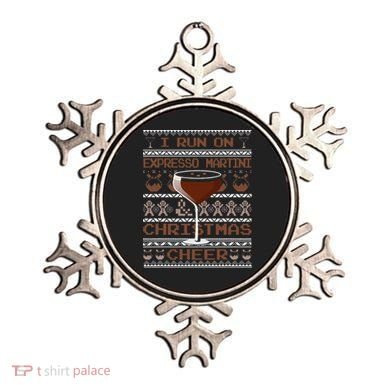 I Run On Espresso Martini And Christmas Cheer Ugly Sweater Ornament