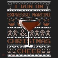 I Run On Espresso Martini And Christmas Cheer Ugly Sweater Golf Towel thumb 3