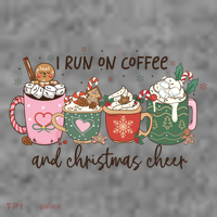 I Run On Coffee And Christmas Cheer Cute Holiday Toddler Hoodie thumb 2