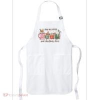 I Run On Coffee And Christmas Cheer Cute Holiday Apron thumb 0