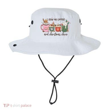 I Run On Coffee And Christmas Cheer Cute Holiday Bucket Hat
