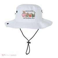I Run On Coffee And Christmas Cheer Cute Holiday Bucket Hat thumb 0