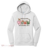 I Run On Coffee And Christmas Cheer Cute Holiday Women's Hoodie thumb 0
