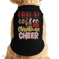 I Run On Coffee And Christmas Cheer Doggie Tank thumb 0