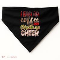 I Run On Coffee And Christmas Cheer USA-Made Doggie Bandana thumb 0