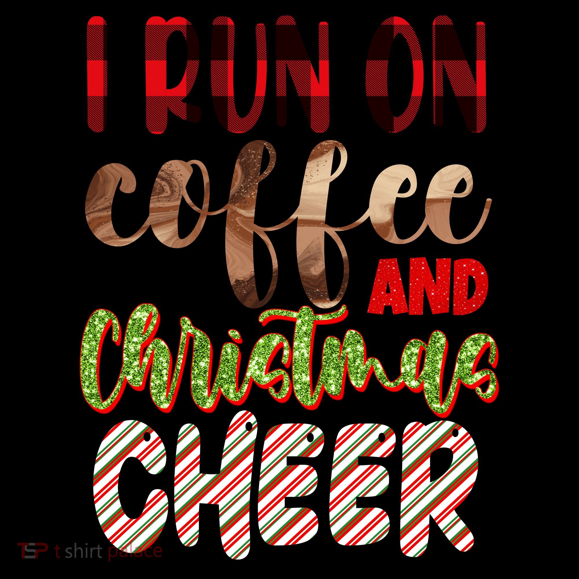 I Run On Coffee And Christmas Cheer Coffee Mug