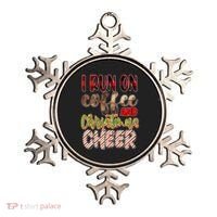 I Run On Coffee And Christmas Cheer Ornament thumb 0