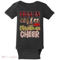 I Run On Coffee And Christmas Cheer Baby Bodysuit thumb 0