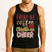 I Run On Coffee And Christmas Cheer Tank Top thumb 3
