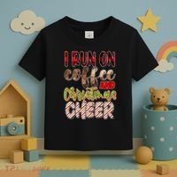I Run On Coffee And Christmas Cheer Toddler T-Shirt thumb 3