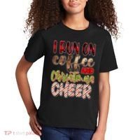I Run On Coffee And Christmas Cheer Kids T-Shirt thumb 2