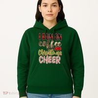 I Run On Coffee And Christmas Cheer Hoodie thumb 5