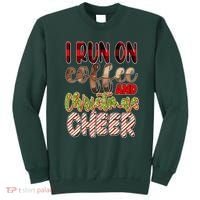 I Run On Coffee And Christmas Cheer Sweatshirt thumb 0