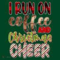 I Run On Coffee And Christmas Cheer Coaster thumb 2