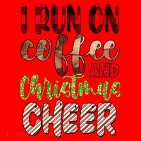 I Run On Coffee And Christmas Cheer Santa Hat thumb 1