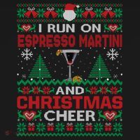 I Run On Espresso Martini And Christmas Cheer Ugly Sweater Gift Women's Hoodie thumb 2