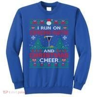 I Run On Espresso Martini And Christmas Cheer Ugly Sweater Gift Sweatshirt thumb 0