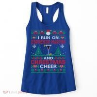 I Run On Espresso Martini And Christmas Cheer Ugly Sweater Gift Women's Tank Top thumb 0