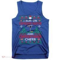 I Run On Espresso Martini And Christmas Cheer Ugly Sweater Gift Tank Top thumb 0