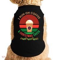 I Run On Coffee And Christmas Cheer Doggie Tank thumb 0