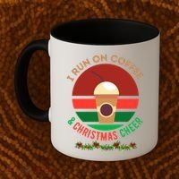 I Run On Coffee And Christmas Cheer Coffee Mug thumb 2
