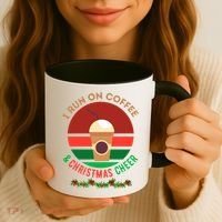 I Run On Coffee And Christmas Cheer Coffee Mug thumb 3