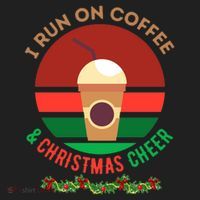 I Run On Coffee And Christmas Cheer Golf Towel thumb 3
