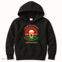 I Run On Coffee And Christmas Cheer Kids Hoodie thumb 0