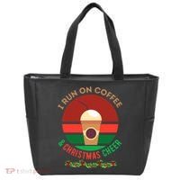 I Run On Coffee And Christmas Cheer Tote Bag thumb 0