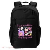 I Run On Caffeine Chaos And Cuss Words Backpack thumb 0