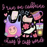 I Run On Caffeine Chaos And Cuss Words Toddler Hoodie thumb 2