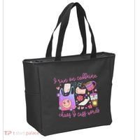 I Run On Caffeine Chaos And Cuss Words Tote Bag thumb 2