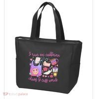 I Run On Caffeine Chaos And Cuss Words Tote Bag thumb 3