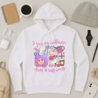 I Run On Caffeine Chaos And Cuss Words Hoodie thumb 3