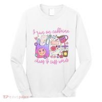 I Run On Caffeine Chaos And Cuss Words Long Sleeve Shirt thumb 0