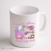 I Run On Caffeine Chaos And Cuss Words Coffee Mug thumb 1