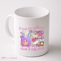 I Run On Caffeine Chaos And Cuss Words Coffee Mug thumb 0