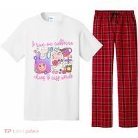 I Run On Caffeine Chaos And Cuss Words Pajama Set thumb 0