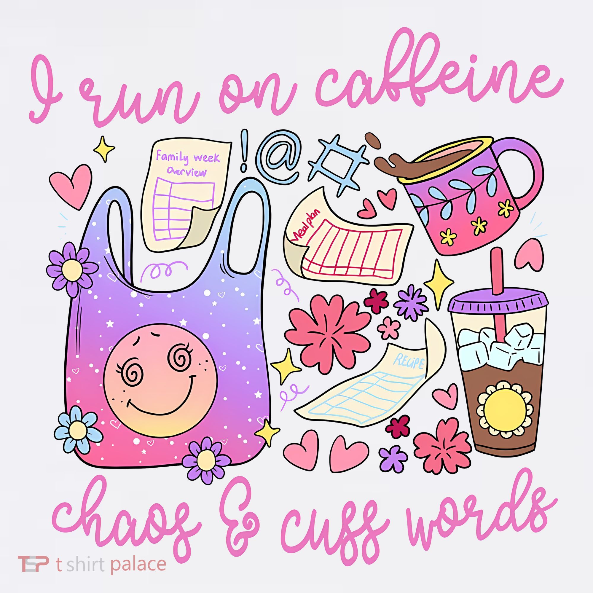 I Run On Caffeine Chaos And Cuss Words Ornament
