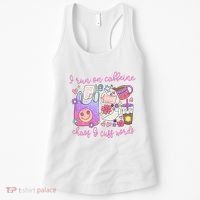 I Run On Caffeine Chaos And Cuss Words Women's Tank Top thumb 0