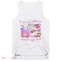 I Run On Caffeine Chaos And Cuss Words Tank Top thumb 0