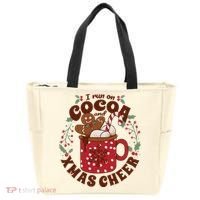 I Run On Cocoa And Xmas Cheer Holiday Christmas Tote Bag thumb 0