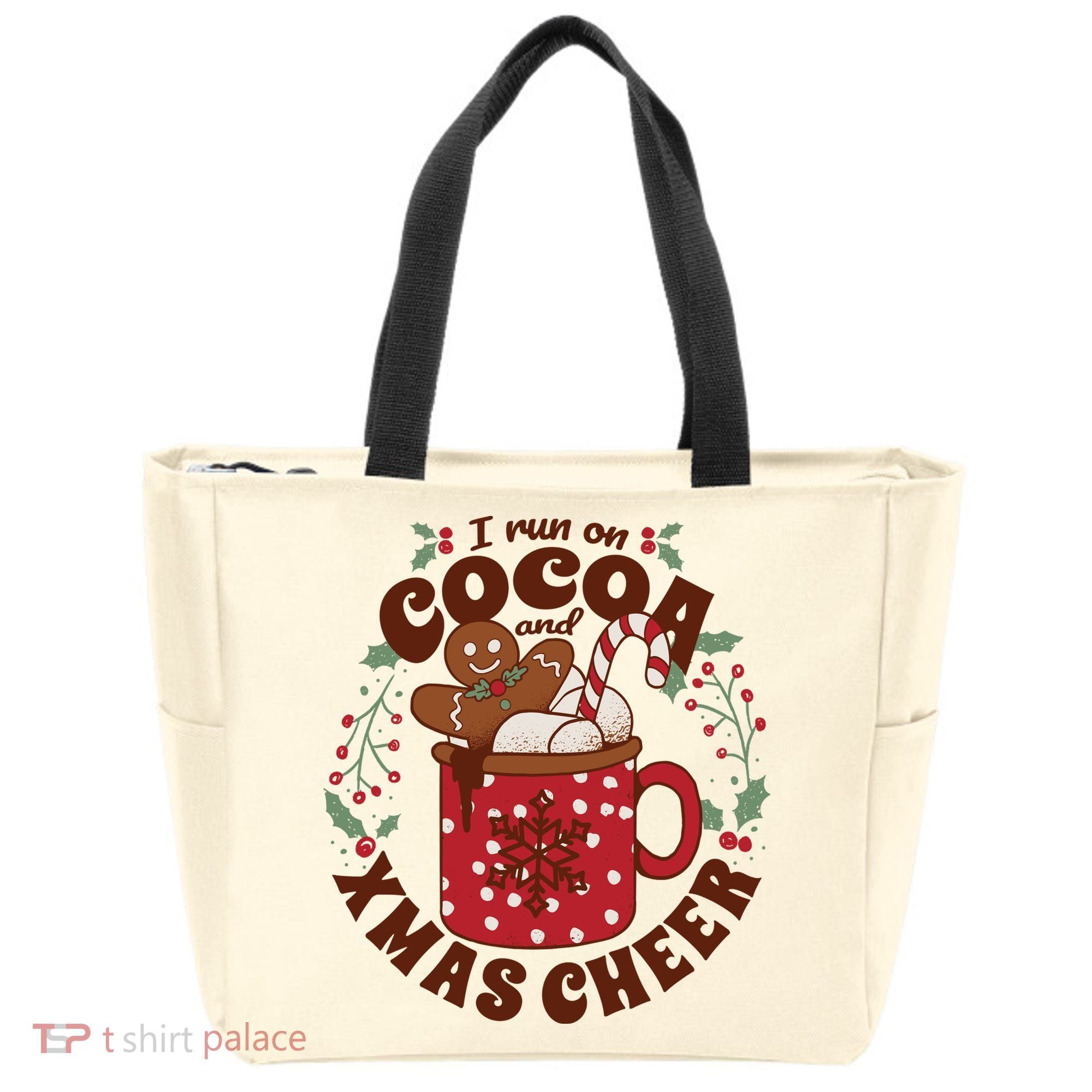 I Run On Cocoa And Xmas Cheer Holiday Christmas Tote Bag