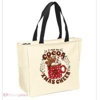 I Run On Cocoa And Xmas Cheer Holiday Christmas Tote Bag thumb 2
