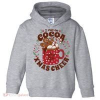 I Run On Cocoa And Xmas Cheer Holiday Christmas Toddler Hoodie thumb 0