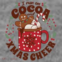 I Run On Cocoa And Xmas Cheer Holiday Christmas Toddler Hoodie thumb 2